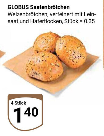 Globus GLOBUS Saatenbrötchen Angebot