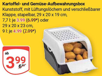 Globus Kartoffel und Gemüse-Aufbewahrungsbox Angebot