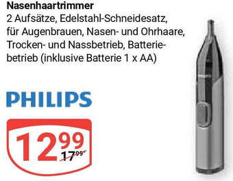 Globus PHILIPS Nasenhaartrimmer Angebot
