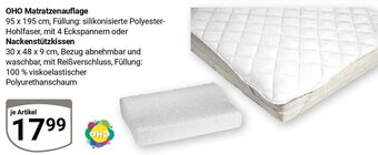 Globus OHO Matratzenauflage oder Nackenstützkissen Angebot