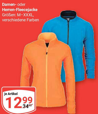 Globus Damen oder Herren-Fleecejacke Angebot