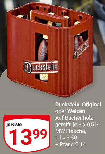 Globus Duckstein Original oder Weizen 8x0,5 L Angebot