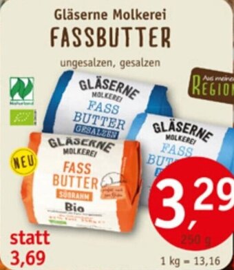 Erdkorn Biomarkt Gläserne Molkerei FASSBUTTER 250 g Angebot