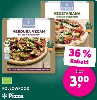 Denns BioMarkt FOLLOWFOOD Pizza 339 g/367 g Angebot