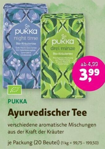 Denns BioMarkt PUKKA Ayurvedischer Tee Angebot