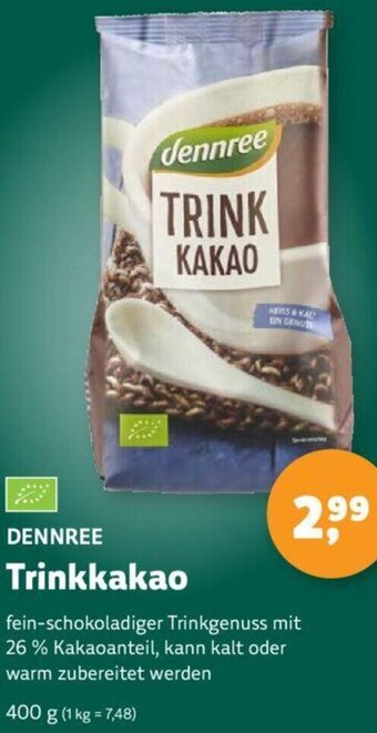 Denns BioMarkt DENNREE Trinkkakao 400 g Angebot