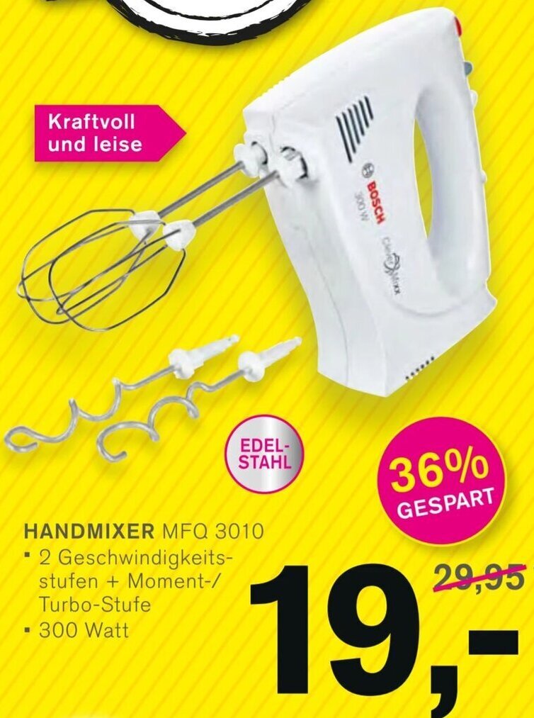 BOSCH HANDMIXER MFQ 3010 Angebot bei KODi