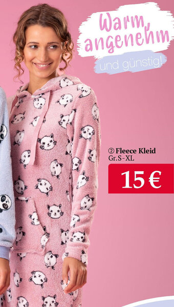 Woolworth Fleece Kleid Gr. S-XL Angebot