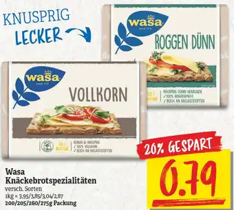 NP Discount Wasa Knäckebrotspezialitäten 200/205/260/275g Angebot