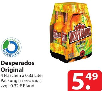 Famila Nord Ost Desperados Original 4x0,33 Liter Angebot