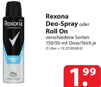 Famila Nord Ost Rexona Deo-Spray oder Roll On 150/50 ml Dose/Stick Angebot
