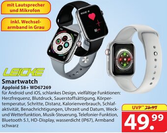 Famila Nord Ost LEICKE Smartwatch Apploid S8+ WD67269 Angebot