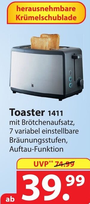 Famila Nord Ost WMF Toaster 1411 Angebot