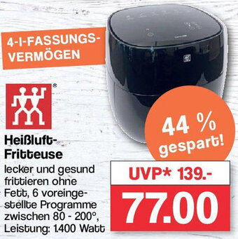 Famila Nord West Zwilling Heißluft-Fritteuse Angebot