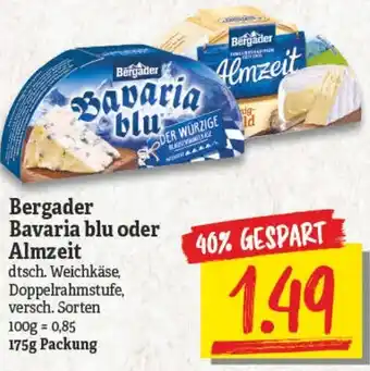 NP Discount Bergader Bavaria blu oder Almzeit 175g Angebot