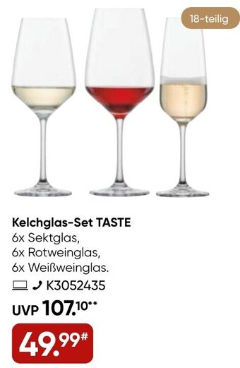 Galeria Kelchglas-Set TASTE Angebot