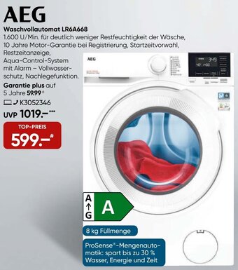 Galeria AEG Waschvollautomat LR6A668 Angebot