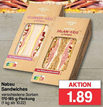 Famila Nord West Natsu Sandwiches 170-185 g Packung Angebot