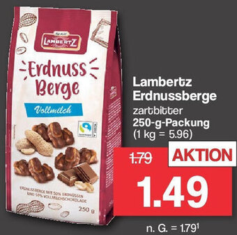 Famila Nord West Lambertz Erdnussberge 250 g Packung Angebot