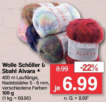 Famila Nord West Wolle Schöller & Stahl Alvara 100 g Angebot