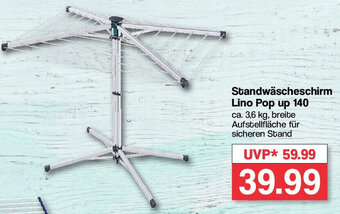 Famila Nord West LEIFHEIT Standwäscheschirm Lino Pop up 140 Angebot