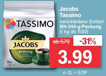 Famila Nord West Jacobs Tassimo 104-344 g Packung Angebot