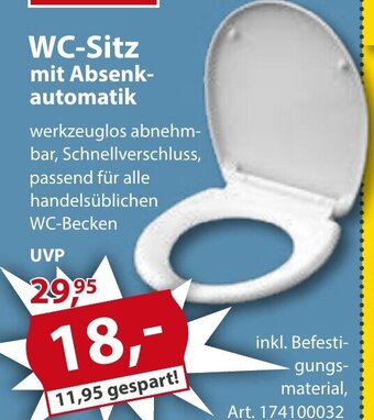 Sonderpreis Baumarkt WC-Sitz mit Absenkautomatik Angebot