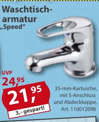 Sonderpreis Baumarkt Waschtischarmatur ,,Speed" Angebot