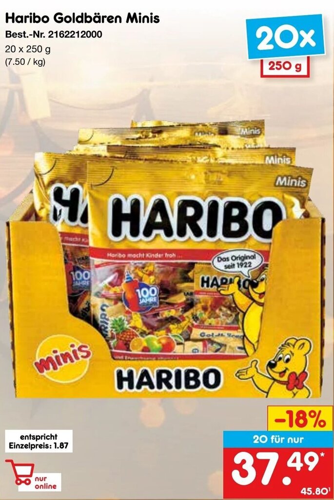 Haribo Normal Haribo Goldbären-Minis 250 G Packung Angebot Bei Aldi Süd – GBSORU
