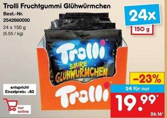 Netto Marken-Discount Trolli Fruchtgummi Glühwürmchen 24 x 150 g Angebot