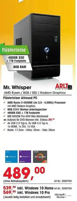 Arlt Mr Whisper Arlt Angebot