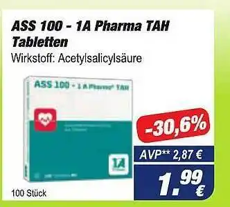 Easy Apotheke Ass 100 - 1a Pharma Tah Tabletten Angebot