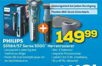 Euronics XXL Phiips S584-57 Series 5000”herrenrasierer Angebot