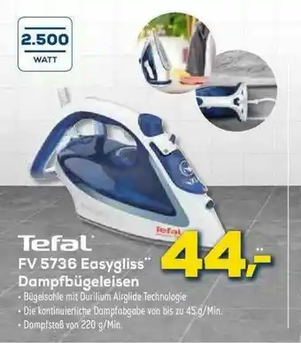 Euronics XXL Tefal Fv 5736 Easyglis Dampfbügeleisen Angebot