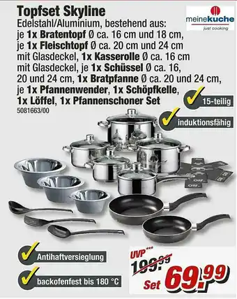 Poco Meinkuche Topfset Skyline Angebot