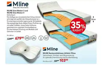 Matratzen Concord Mline Slow Motion 3 Und 4 Oder Nackenstützkissen Athletic Pillow Angebot