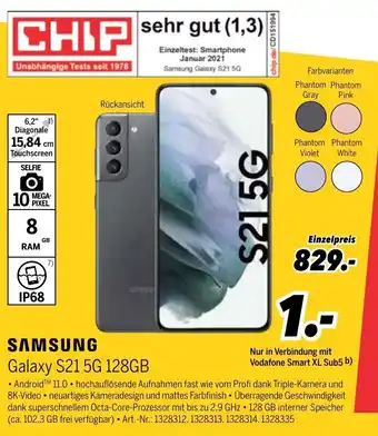 MEDIMAX Samsung Galaxy S21 5G 128GB Angebot