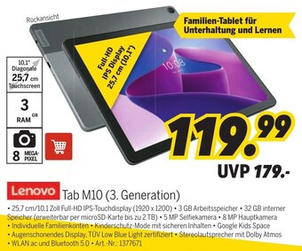 MEDIMAX Lenovo Tab M10 (3. Generation) Angebot
