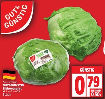 Edeka Deutschland GUT&GÜNSTIG Eisbergsalat Angebot