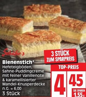 Edeka Schäfer's Bienenstich 3 Stück Angebot