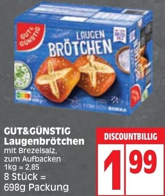 Edeka GUT&GÜNSTIG Laugenbrötchen 698g Packung Angebot