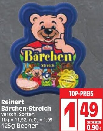 Edeka Reinert Bärchen-Streich 125g Becher Angebot