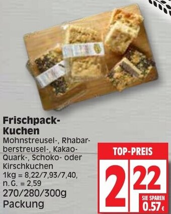 Edeka Frischpack-Kuchen 270/280/300g Packung Angebot