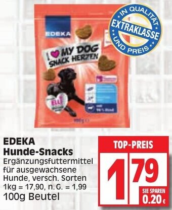 Edeka EDEKA Hunde-Snacks 100 g Beutel Angebot