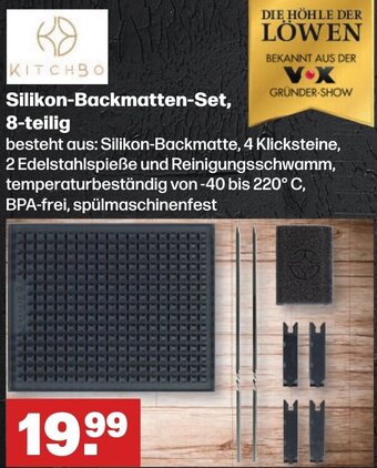 Handelshof KITCHBO Silikon-Backmatten-Set, 8-teilig Angebot