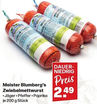 Handelshof Meister Blumberg's Zwiebelmettwurst 200 g Stück Angebot