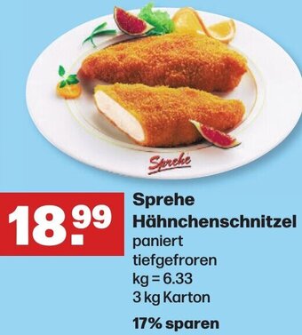 Handelshof Sprehe Hähnchenschnitzel 3 kg Karton Angebot