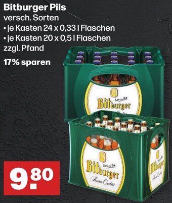 Handelshof Bitburger Pils 24x0,33 L/20x0,5 L Flaschen Angebot