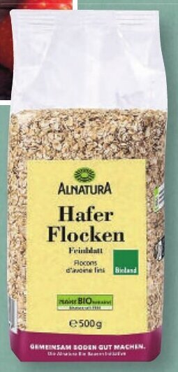 Handelshof Alnatura Bio Hafer-Flocken 500 g Packung Angebot