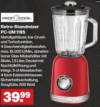 Handelshof PROFI COOK Retro-Standmixer PC-UM 1195 Angebot